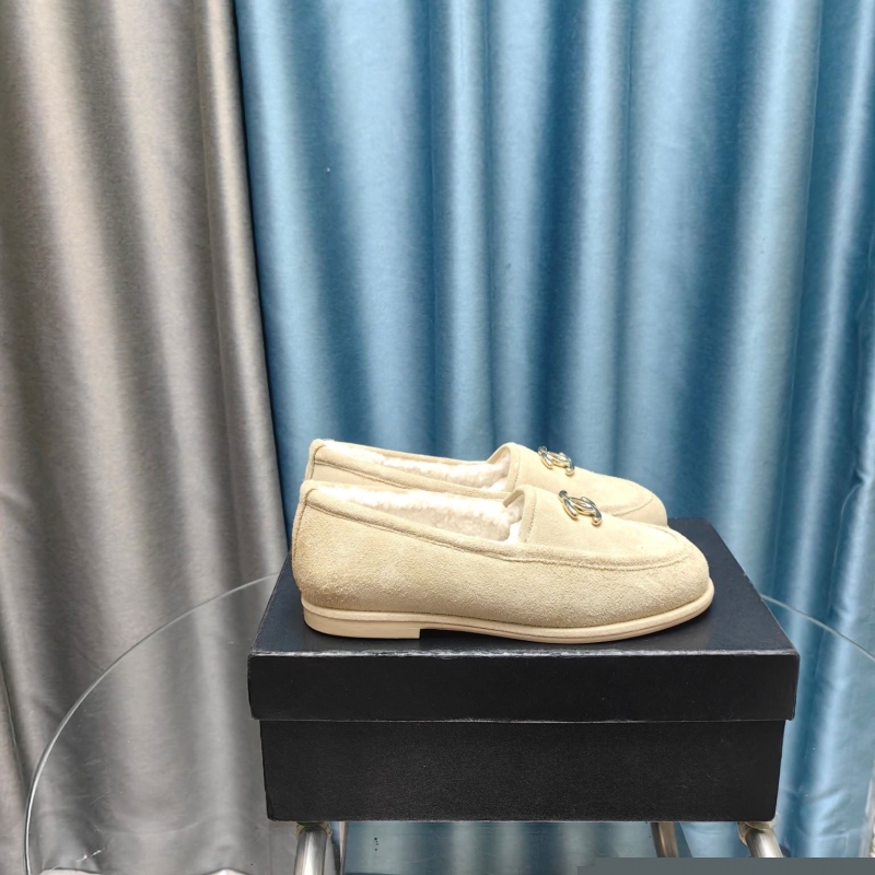 Ch*el leather shoes